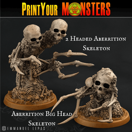 Aberration Bone Skeleton Miniatures | Unique DnD Figurines - Plague Miniatures