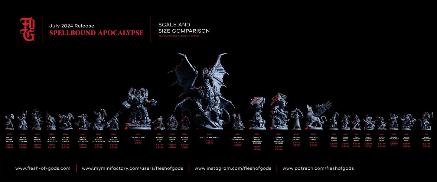 Arinth, Ethereal Blade Miniature | Elf Sorcerer Figurine | 32mm Scale or 75mm Scale - Plague Miniatures