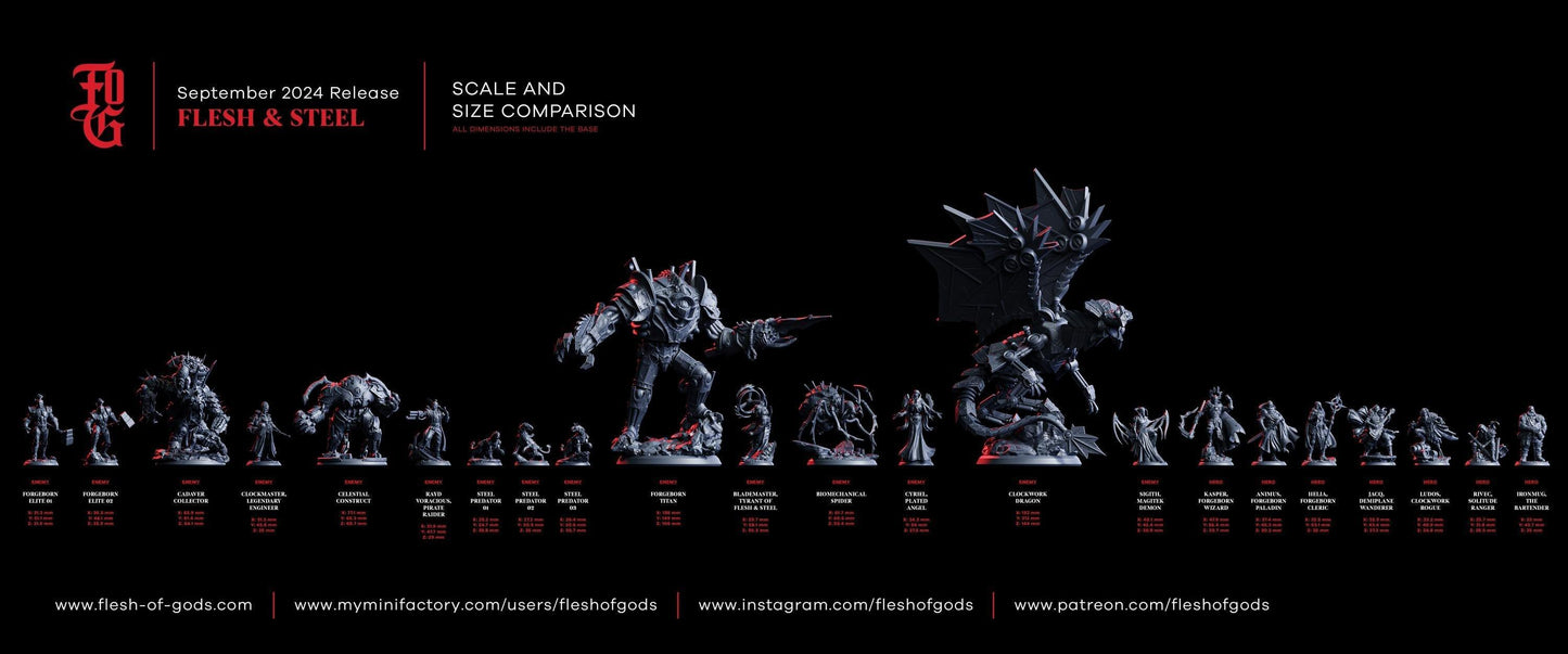 Clockwork Dragon Monster Miniature | Steampunk Mechanical Construct | 75mm Base - Plague Miniatures