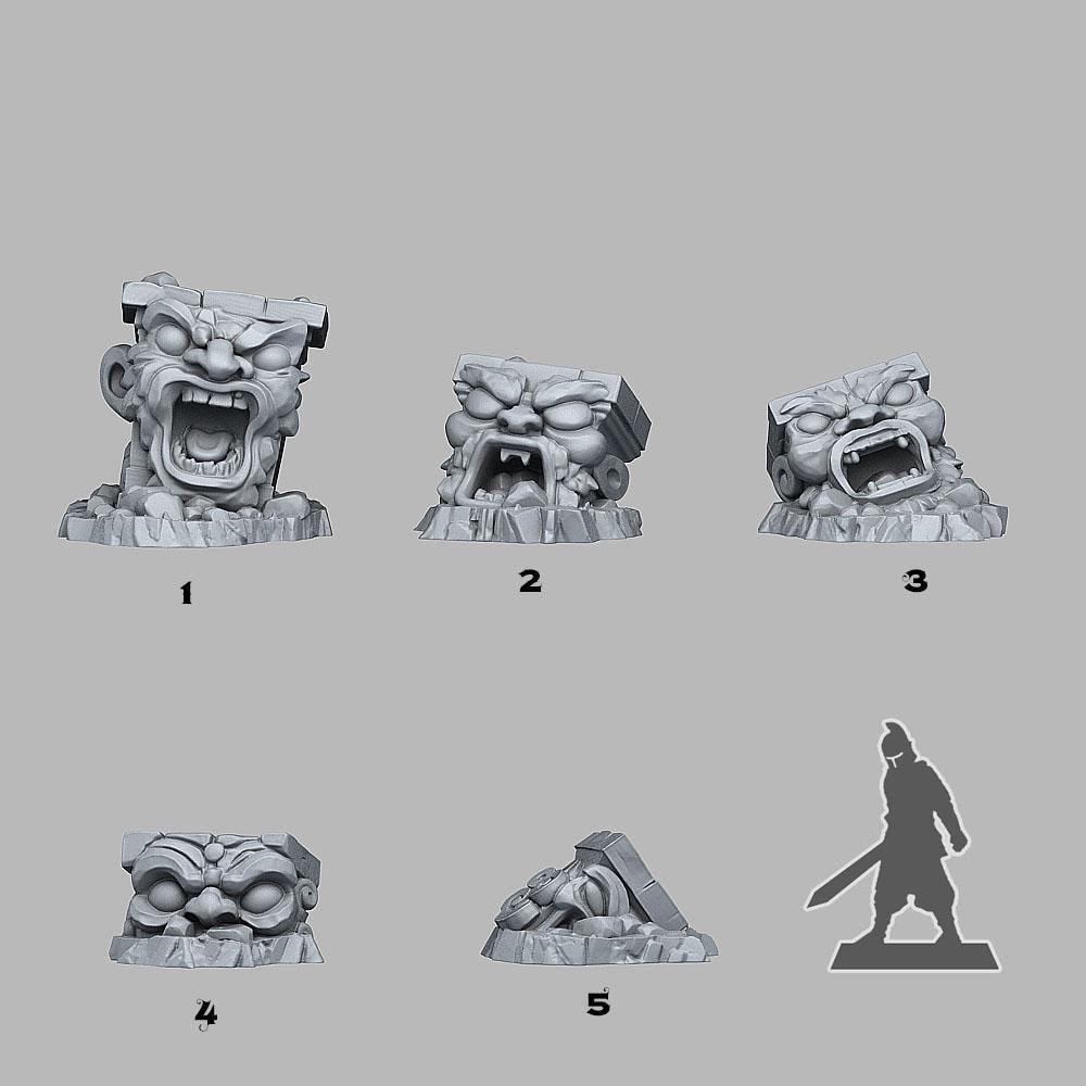 Cursed Totem Miniatures | Stone Ruins Wargaming Terrain Prop | 28mm or 32mm scale - Plague Miniatures