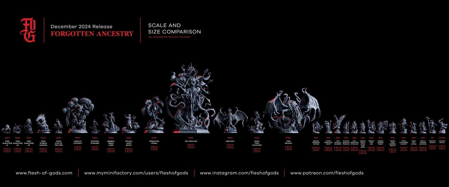DnD Spider Miniature | Void Marauder Arachnid Monster Figurine | 32mm Scale - Plague Miniatures