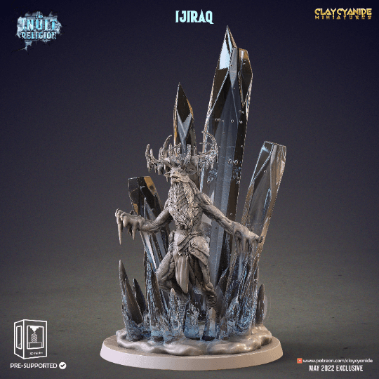 Ijiraq Monster Figure | DnD Miniature for Tabletop Gaming Adventures | 32mm Scale - Plague Miniatures