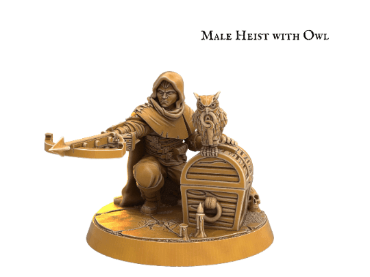 Male Rogue Miniature with daggers - 6 Poses - 32mm scale Tabletop gaming DnD Miniature Dungeons and Dragons, wargaming dnd rogue figurine - Plague Miniatures