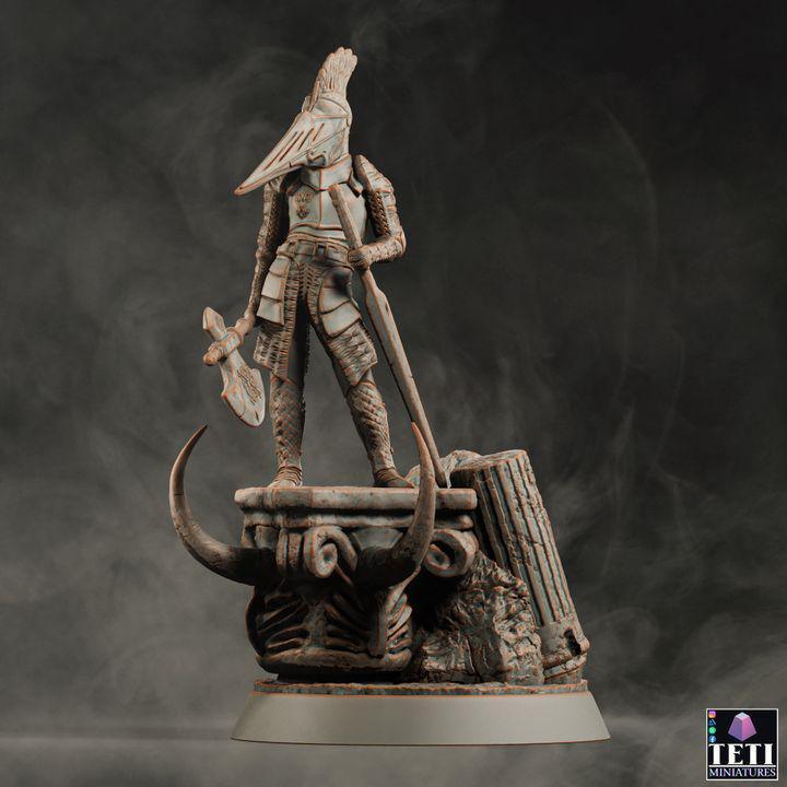 Remmunth, Champion of Men, Medieval Gladiator Miniature | Warrior Fighter Medieval Miniature - Plague Miniatures