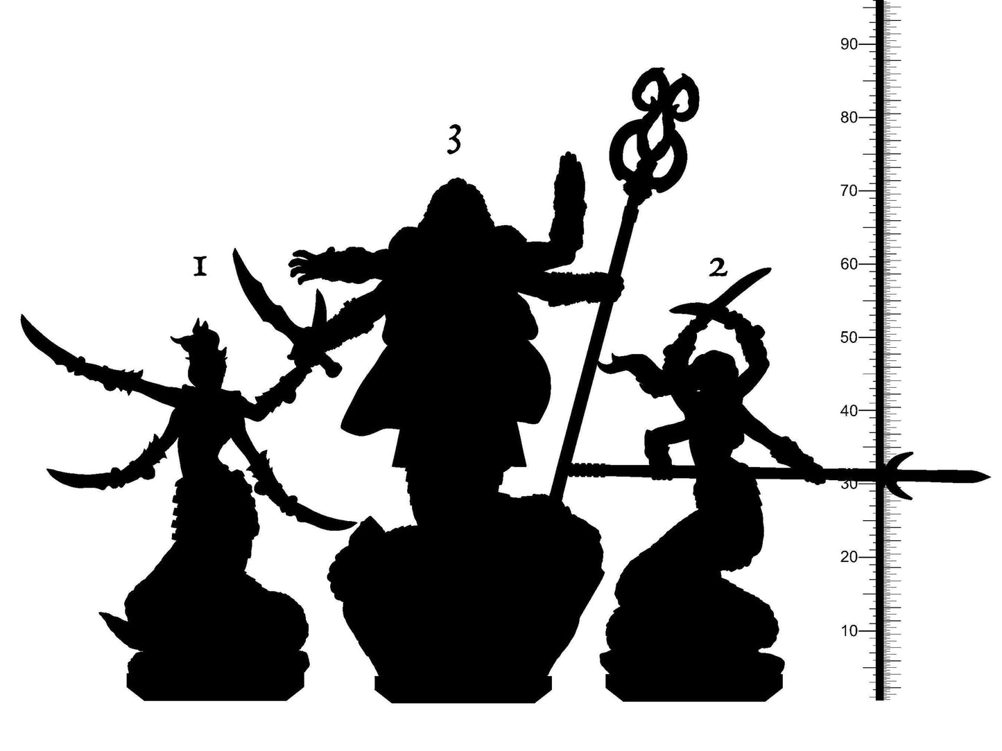 Serpentine Sages - Indian Naga Miniatures | 32mm Scale - Plague Miniatures
