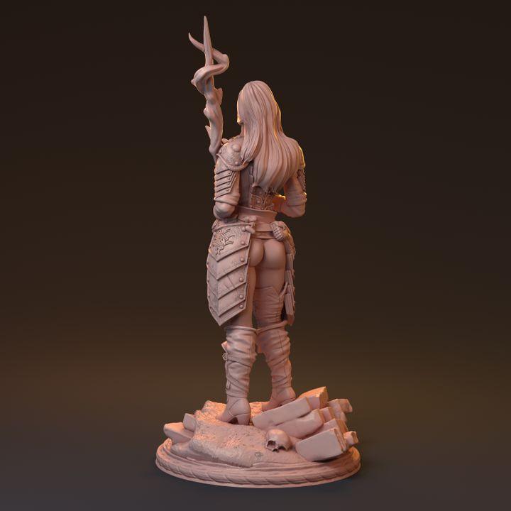 Shainor, Enchanting Mage | Sexy Human Female Sorceress Resin Bust Statue - Plague Miniatures