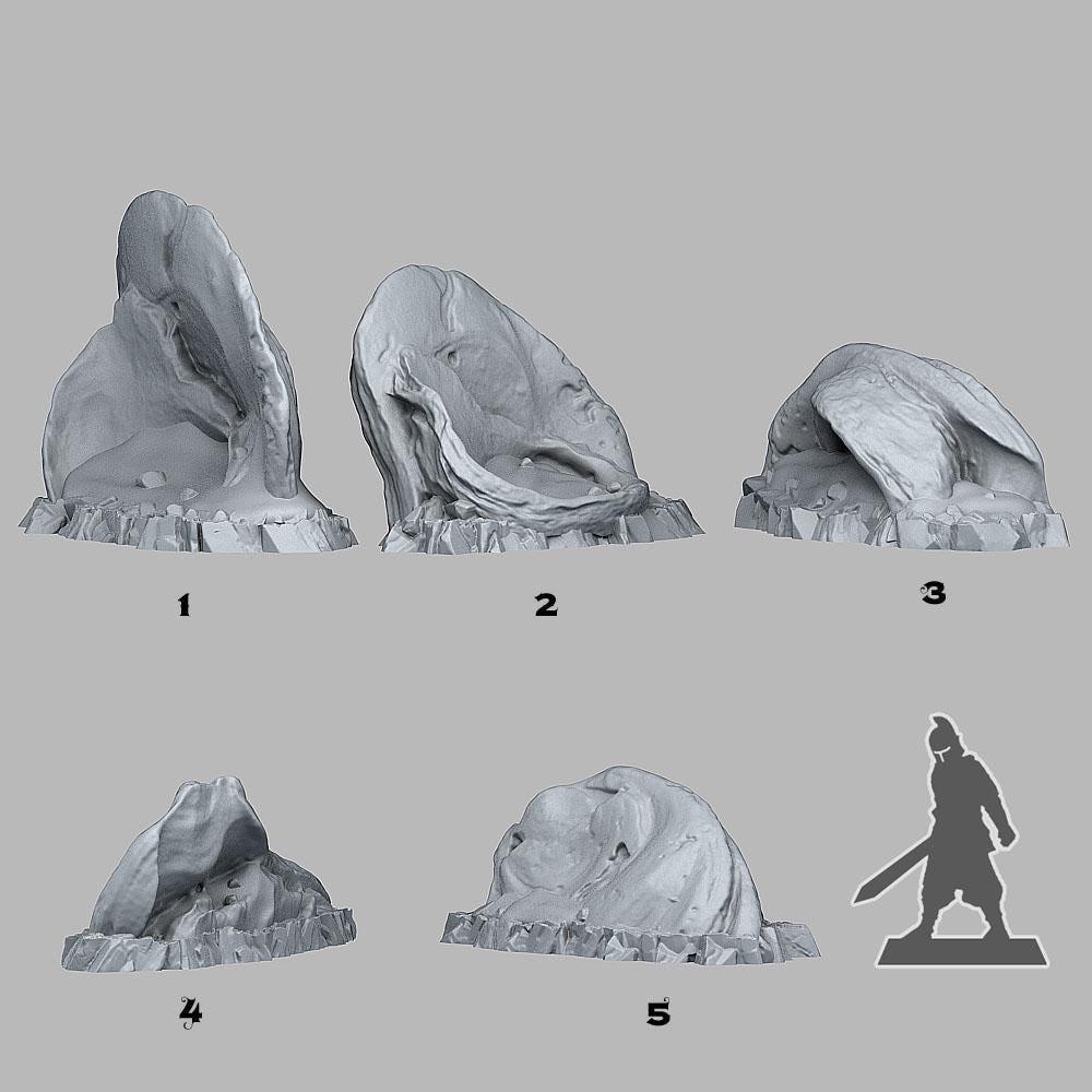 Sharp Desert Stones Miniatures | Wargaming Desert Terrain | 28mm or 32mm Scale - Plague Miniatures