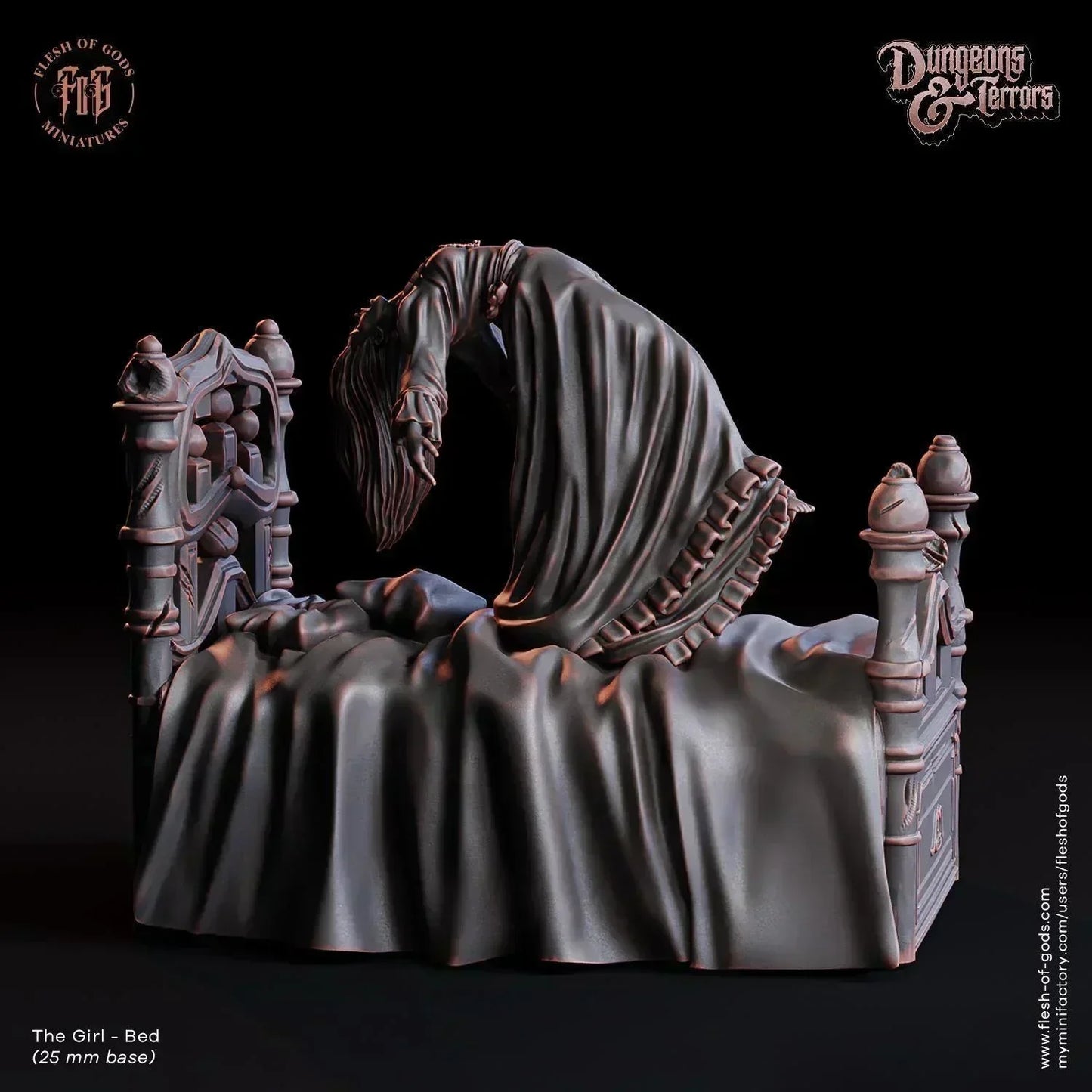 The Girl – Spider Walk Miniature | Creepy Possessed Child | 32mm Scale - Plague Miniatures