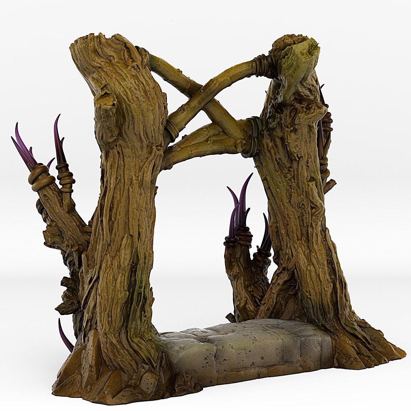 Witch Portal Miniature | Hypnotic Effect | Creepy Forest Dungeon Terrain Prop | 28mm or 32mm Scale - Plague Miniatures