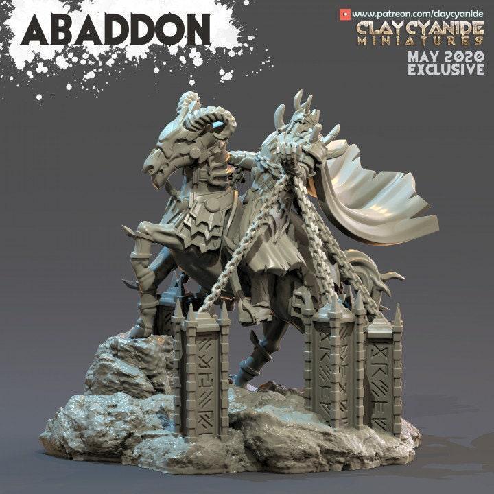 Abaddon Demon Miniature | Mythical Destroyer Figurine | 32mm Scale - Plague Miniatures