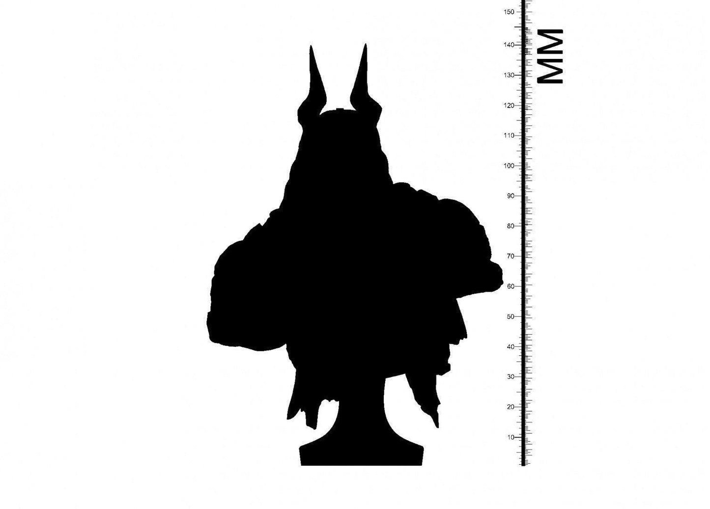 Asmodeus Demon Bust | Lord of the Nine Hells Demon Statue for Nerdy Decor - Plague Miniatures