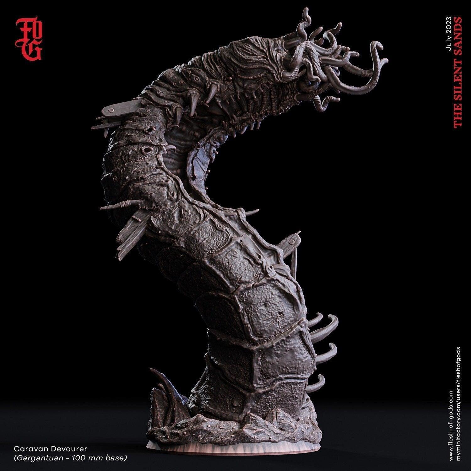 Desert Caravan Devourer Miniature | Gargantuan Boss Monster for DnD