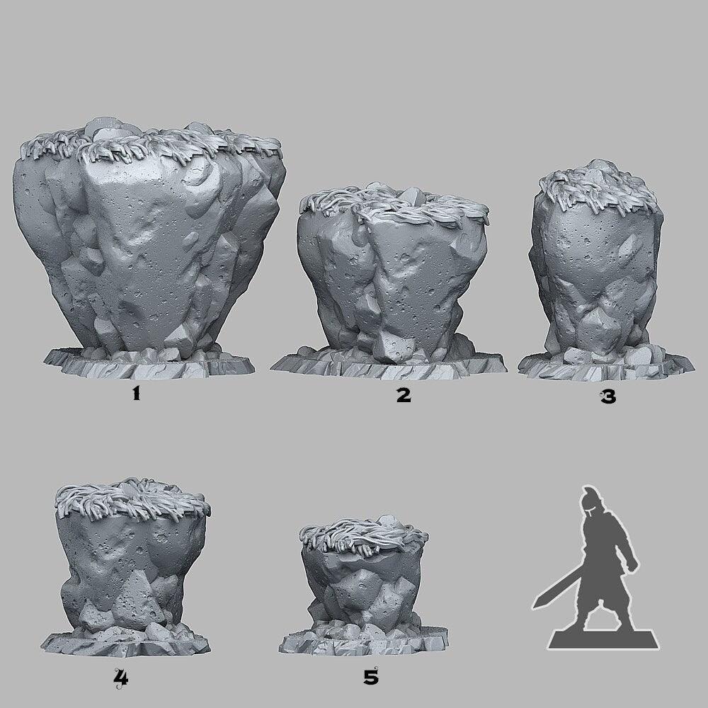 Fantasy Lost Rock Miniatures | Wargaming Terrain Set | 28 or 32mm Scale - Plague Miniatures