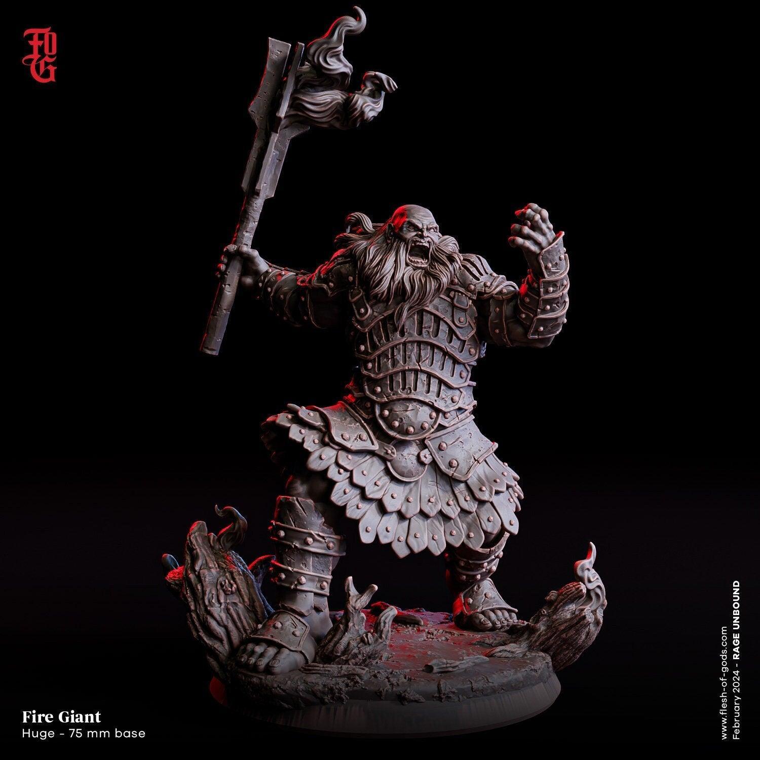 Fire Giant Miniature Large Monster Miniature for DnD 5e Giant