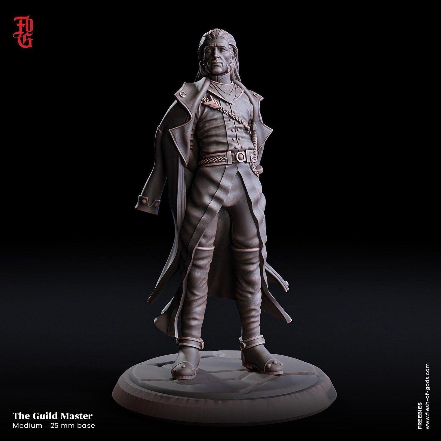 Guild Master Miniature | Human NPC Figurine for DnD | 32mm Scale - Plague Miniatures