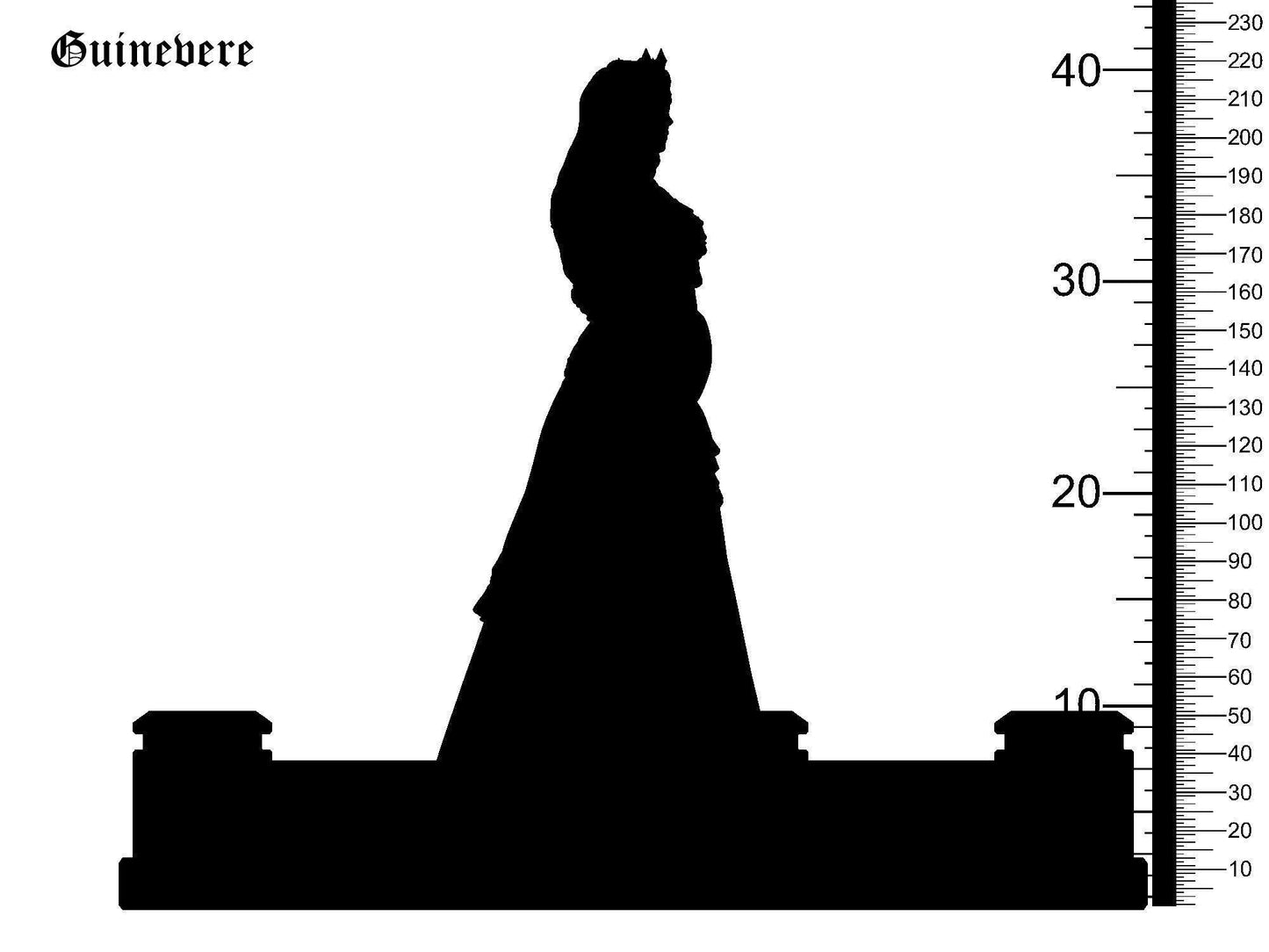 Guinevere Female Miniature | Legendary Figure from the King Arthur Mythos for Tabletop RPGs | 32mm Scale - Plague Miniatures