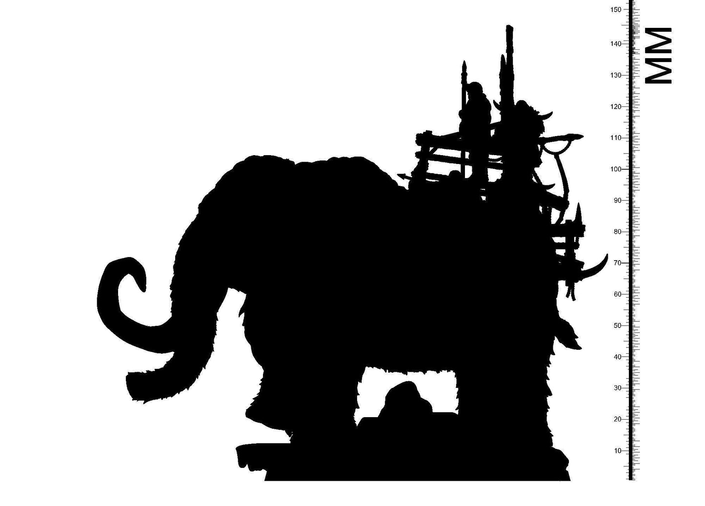 Koguhpuk Mammoth Miniature | Majestic Inuit-inspired Figure for Tabletop Gaming | 32mm Scale - Plague Miniatures