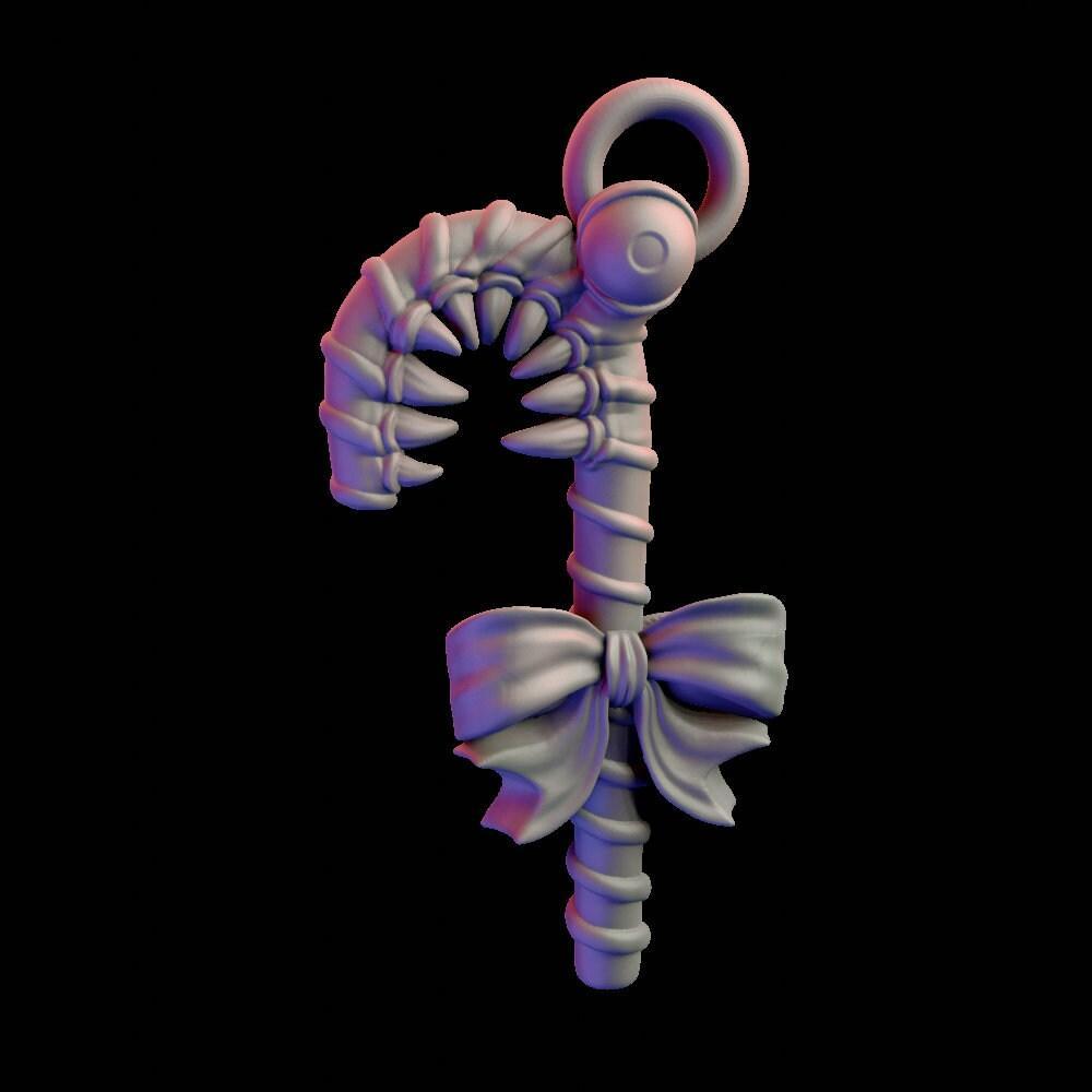 Mimic Candy Cane Christmas DnD Ornament TTrpg | Tabletop Gaming | DnD Miniature | Dungeons and Dragons,DnD Christmas Gift - Plague Miniatures