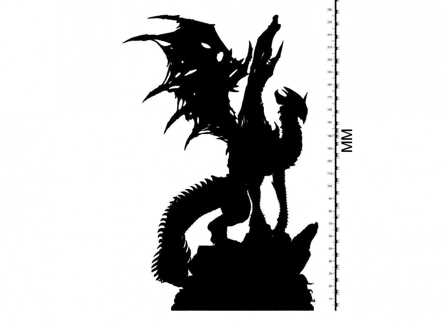 Monsterous Zerathul Dragon Miniature | Tabletop Gaming Miniature for Dungeons and Dragons 5e | 32mm Scale - Plague Miniatures