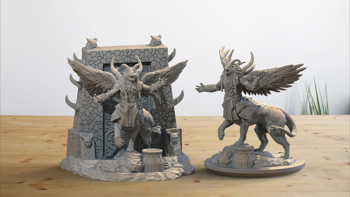 Nergal Miniature | Demon Lord Diorama Set | 32mm Scale - Plague Miniatures