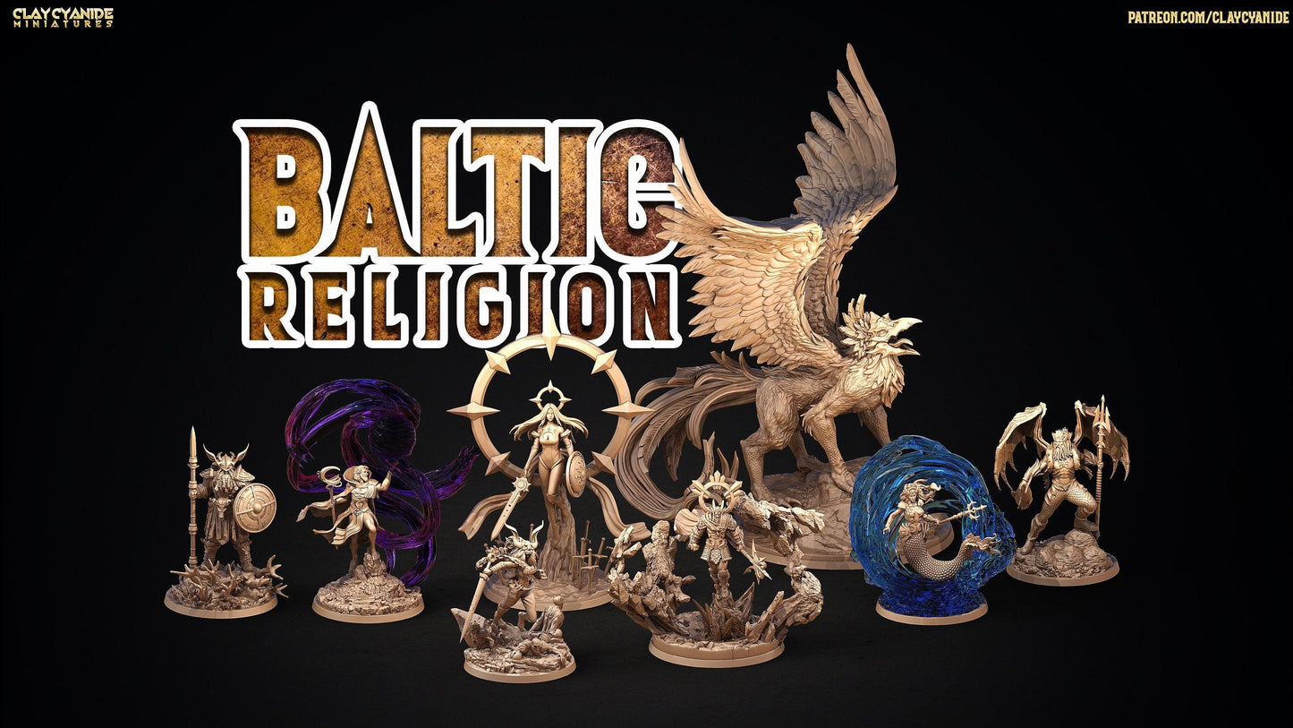 Saule Sun Goddess Miniature | Radiant Guardian of Life | 32mm Scale - Plague Miniatures