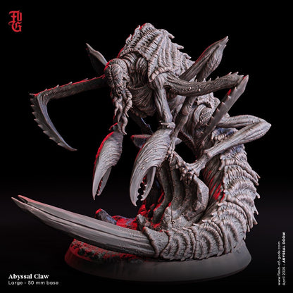 Abyssal Claw, Deep Sea Terror | Large Aquatic Monstrosity Miniature | 50mm Base - Plague Miniatures