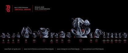 Abyssal Sea Spawn | Aquatic Creature Miniature for Tabletop RPGs | 32mm Scale - Plague Miniatures