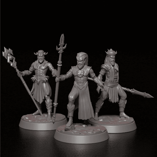 Aksum Warrior Miniature | Ethiopian Figurine for Tabletop Adventures | 32mm Scale - Plague Miniatures