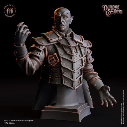 Ancient Vampire Miniature | Nosferatu Dracula Monster Figurine | 32mm Scale - Plague Miniatures