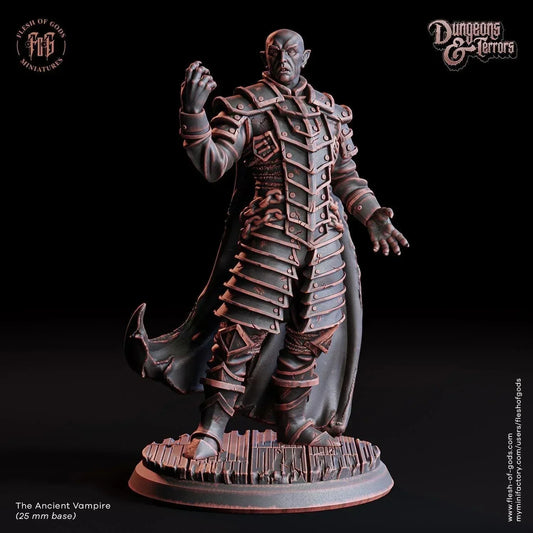 Ancient Vampire Miniature | Nosferatu Dracula Monster Figurine | 32mm Scale - Plague Miniatures