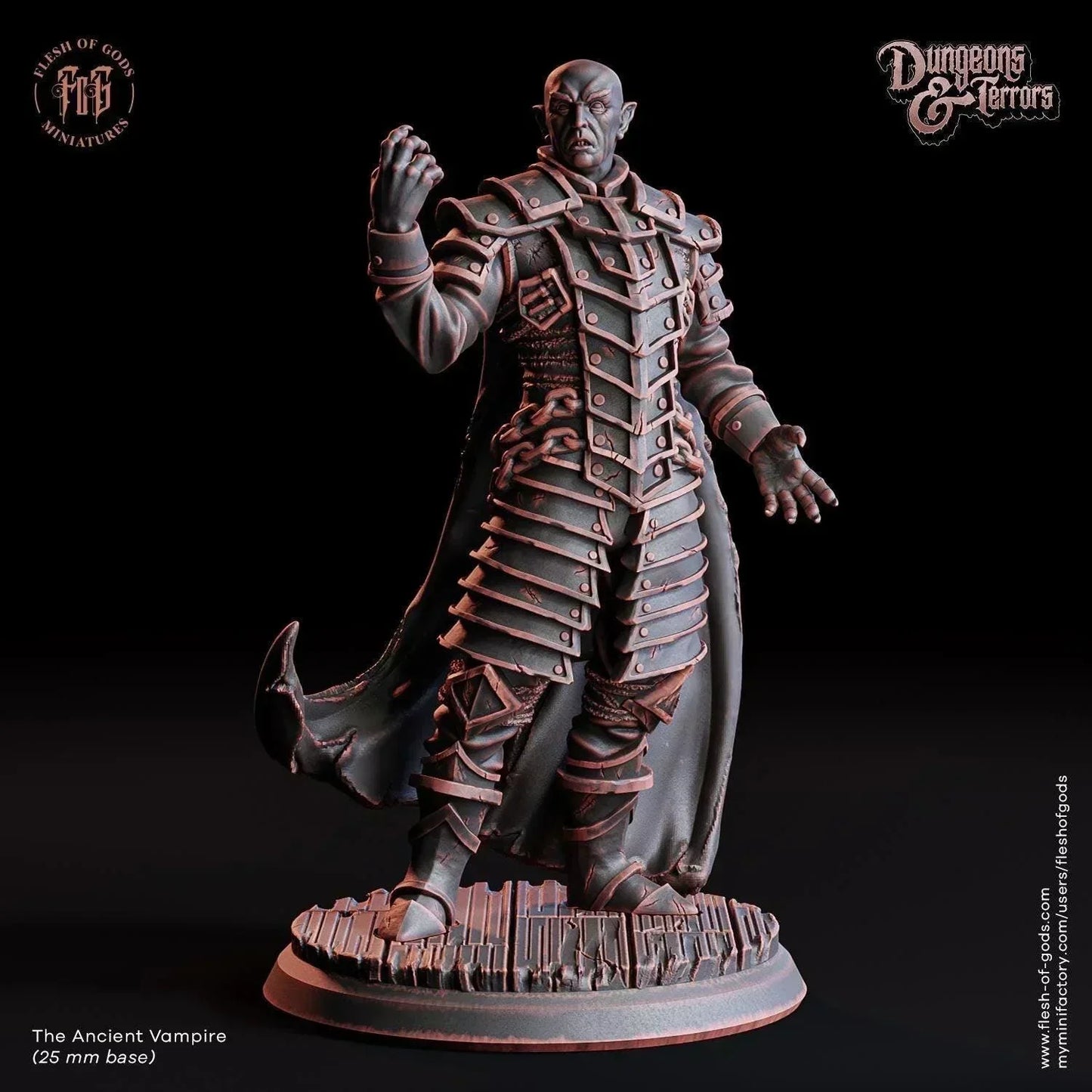 Ancient Vampire | Nosferatu Resin Bust Statue - Plague Miniatures