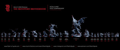 Angel Effigy Miniature | Large Primordial Celestial Monstrosity Figurine | 50mm Base - Plague Miniatures