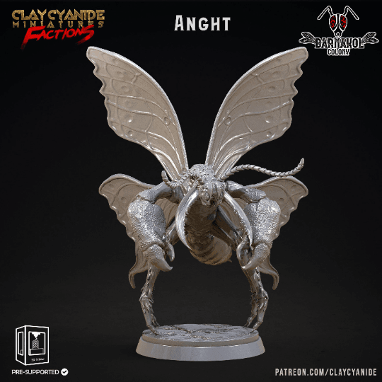 Detailed Insectoid Miniature - Barnakol DnD Miniature 32mm Scale ...