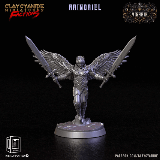 Arinoriel Viseria's Noble Warrior Miniature | 32mm Scale - Plague Miniatures