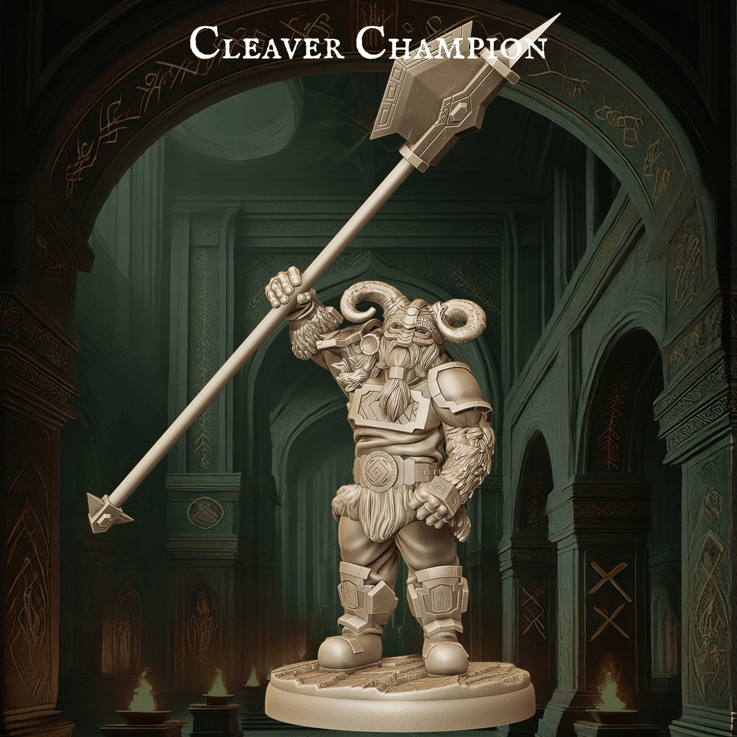 Army of Dwarf Cleavers - 12 Poses | Cleaver Wielding Dwarf Miniatures | DnD Warrior Figurines - Plague Miniatures