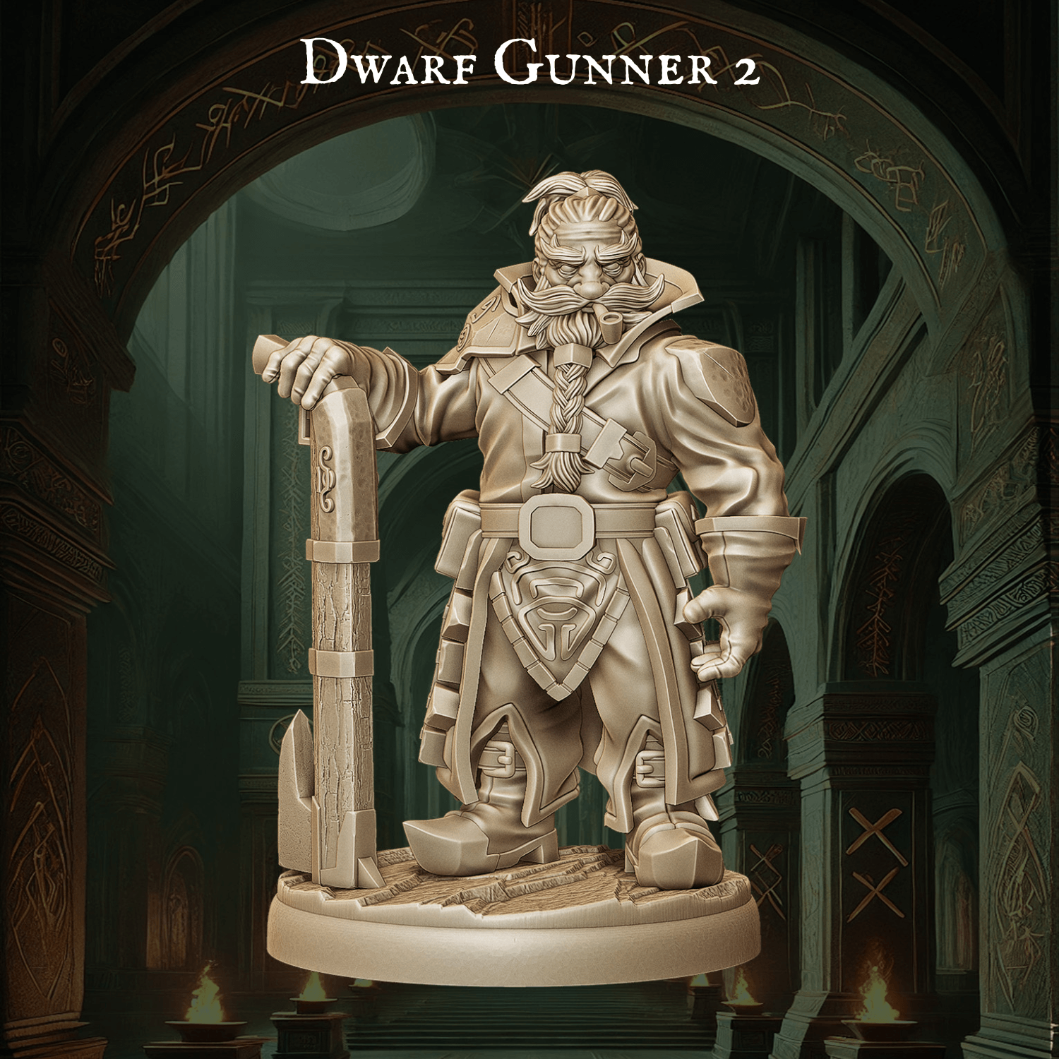 Army of Dwarf Gunners - 12 Poses | Firearm-Wielding Dwarf Miniatures | DnD Dwarf Ranger - Plague Miniatures