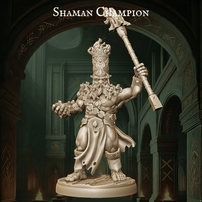 Army of Dwarf Shaman - 12 Poses | Mystical Dwarf Miniatures | DnD Tabletop Wargaming Set - Plague Miniatures