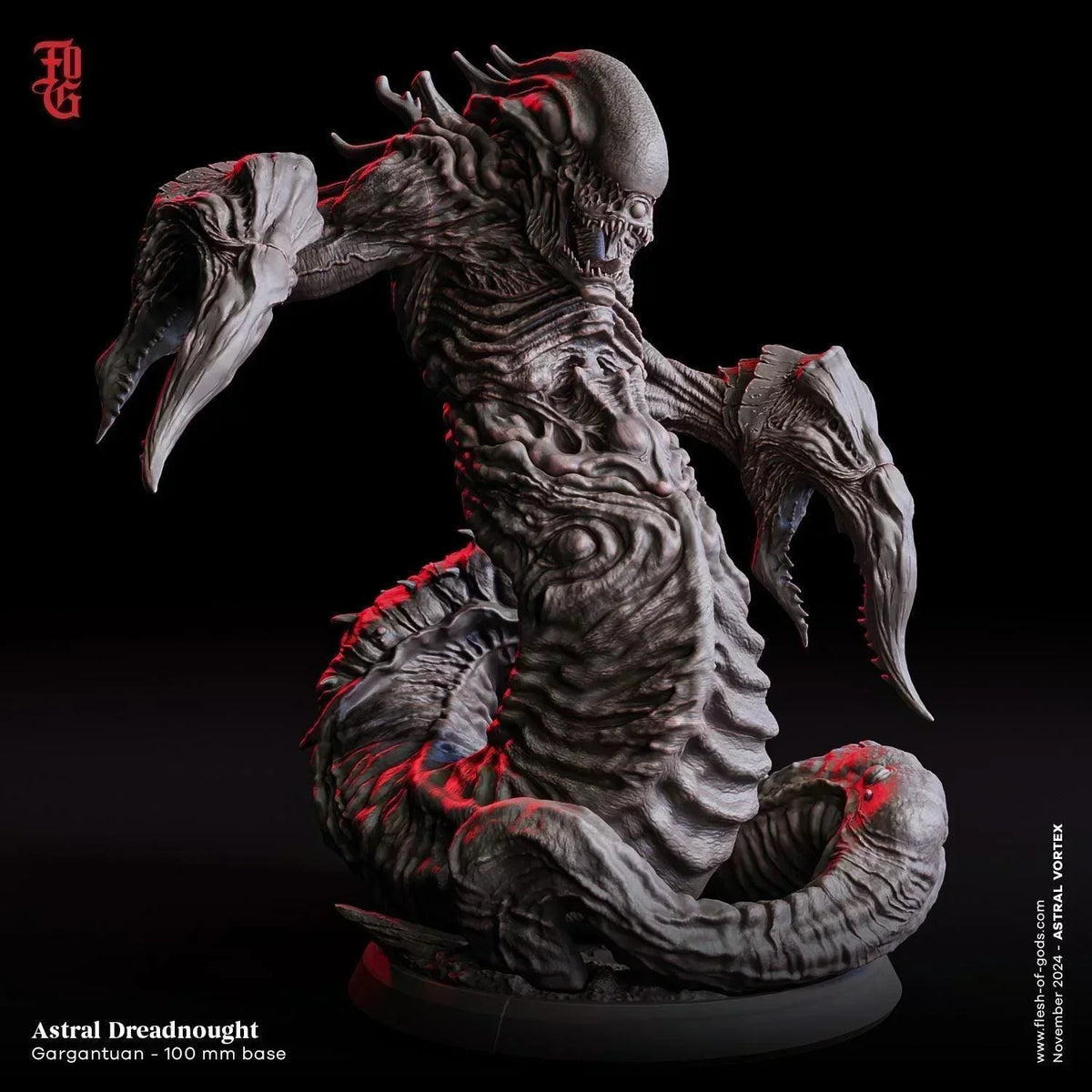 Astral Dreadnought Monster Miniature | Gargantuan Cthulhu Mythos Aberr ...