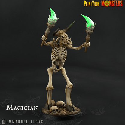 Axe and Shield Skeletal Minotaur Miniature | Undead Monster Figurine DnD 5e - Plague Miniatures