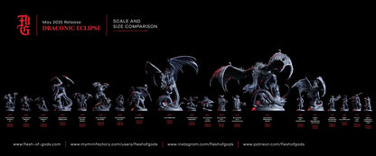 Bahadrax, Primordial Death Dragon | Gargantuan Monster Miniature | 100mm Base - Plague Miniatures