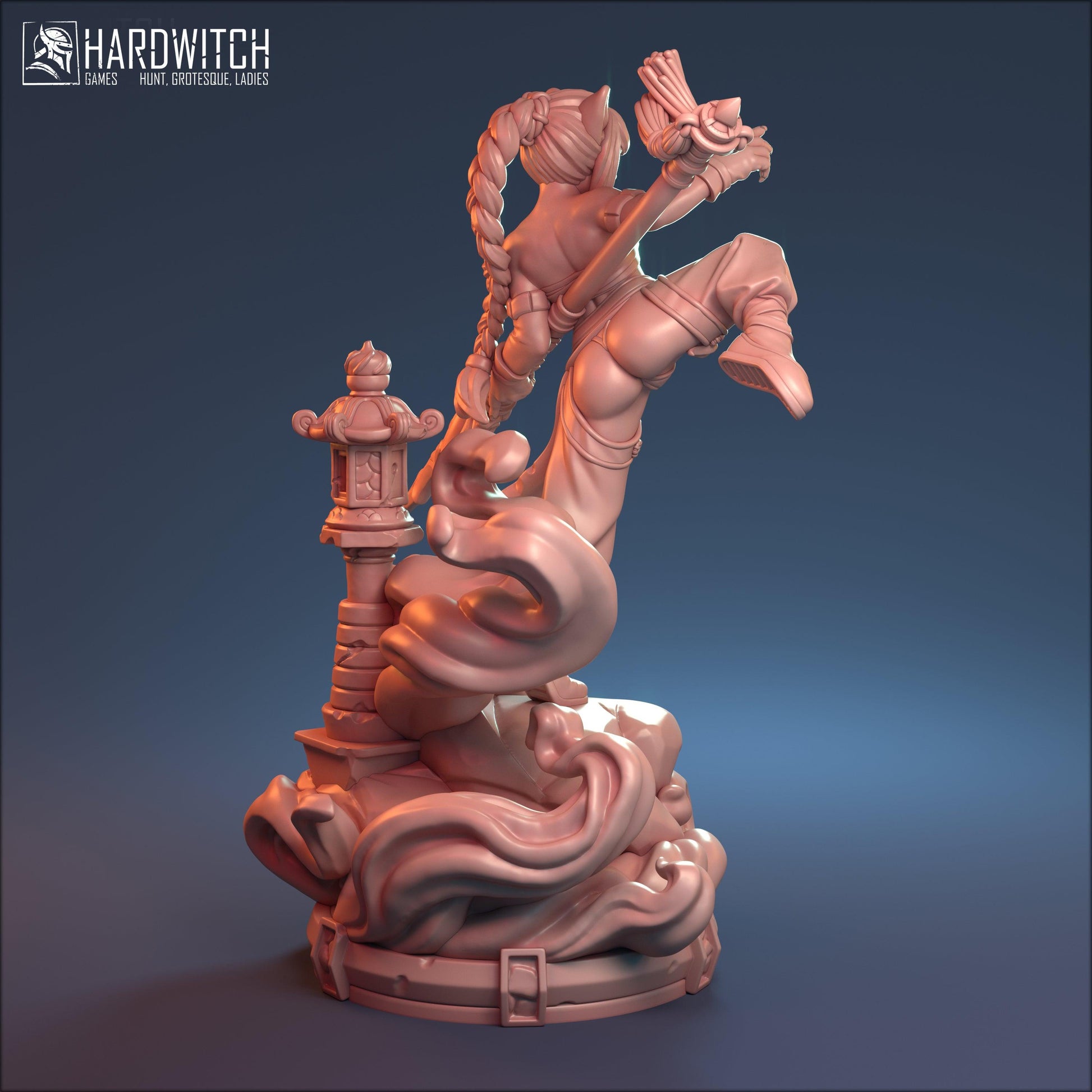 Bakeneko, Sinister Yokai NSFW Option | Deadly Catgirl Miniature | 32mm or 75mm - Plague Miniatures