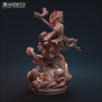 Bakeneko, Sinister Yokai NSFW Option | Deadly Catgirl Miniature | 32mm or 75mm - Plague Miniatures