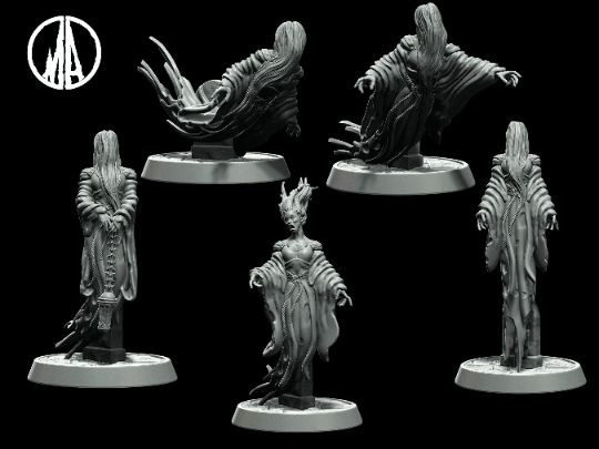 Banshee Miniature undead miniature ghost miniature - 5 Poses - 28mm scale Tabletop gaming DnD Miniature Dungeons and Dragons,dnd 5e - Plague Miniatures