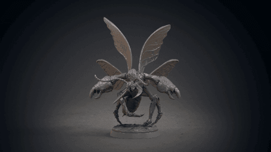 Berloom Flying Hive-Mind Insectoid Miniature | 32mm Scale - Plague Miniatures