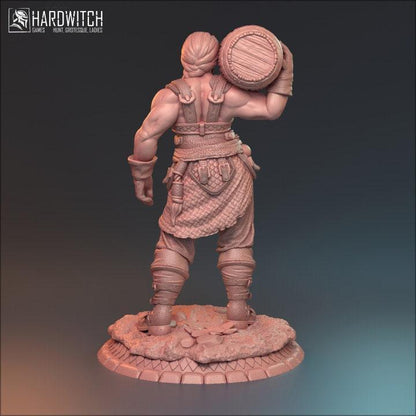 Bianka, Female Barmaid Miniature | NPC Tavern Keeper | 32mm Scale or 75mm Scale - Plague Miniatures