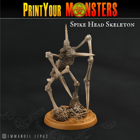 Big Headed Bone Skeleton Miniatures | Quirky DnD Figurines - Plague Miniatures