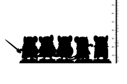 Bitsy, Mini Mice Miniature | Crossbow-Wielding Tiny Archer | 32mm Scale - Plague Miniatures