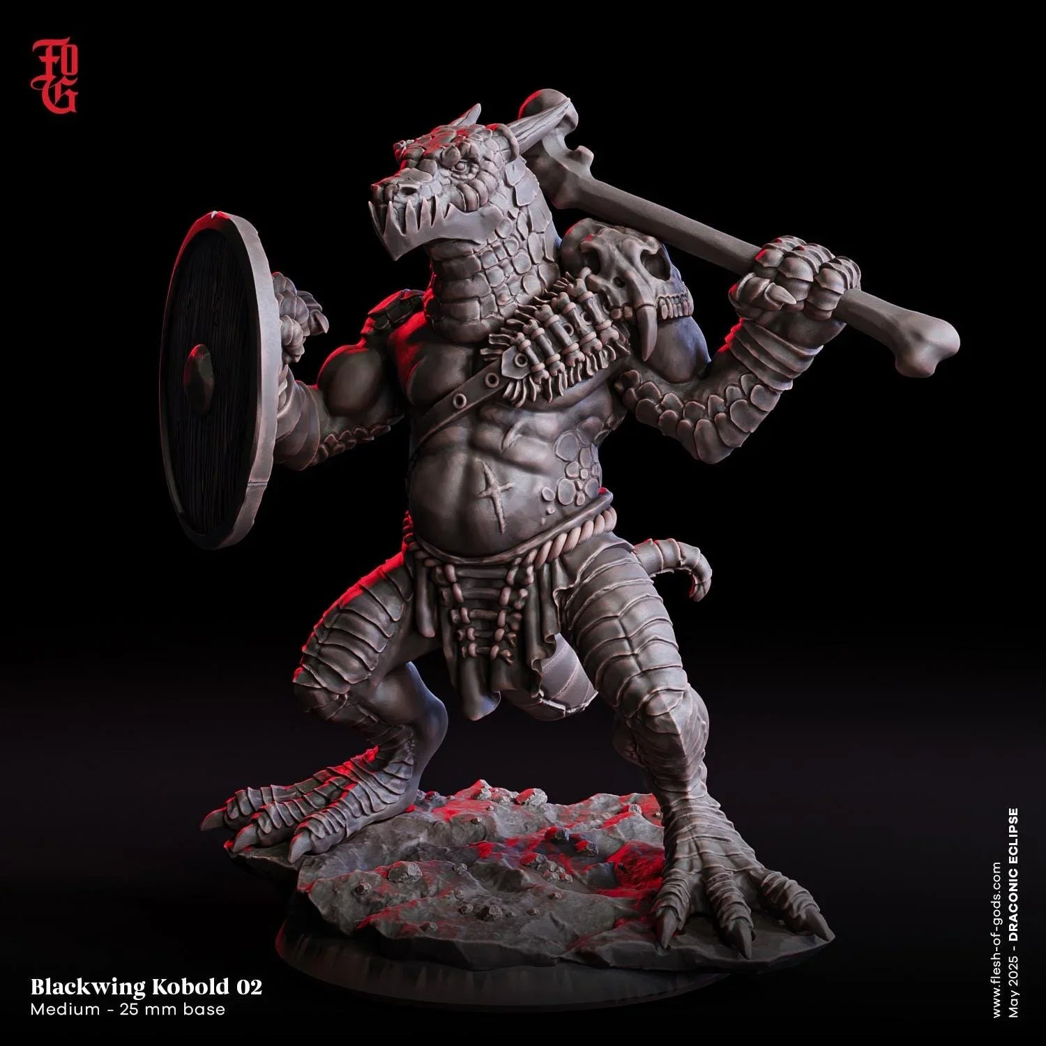 Blackwing Kobold Trio | Cunning Monster Miniature Set | 32mm Scale - Plague Miniatures
