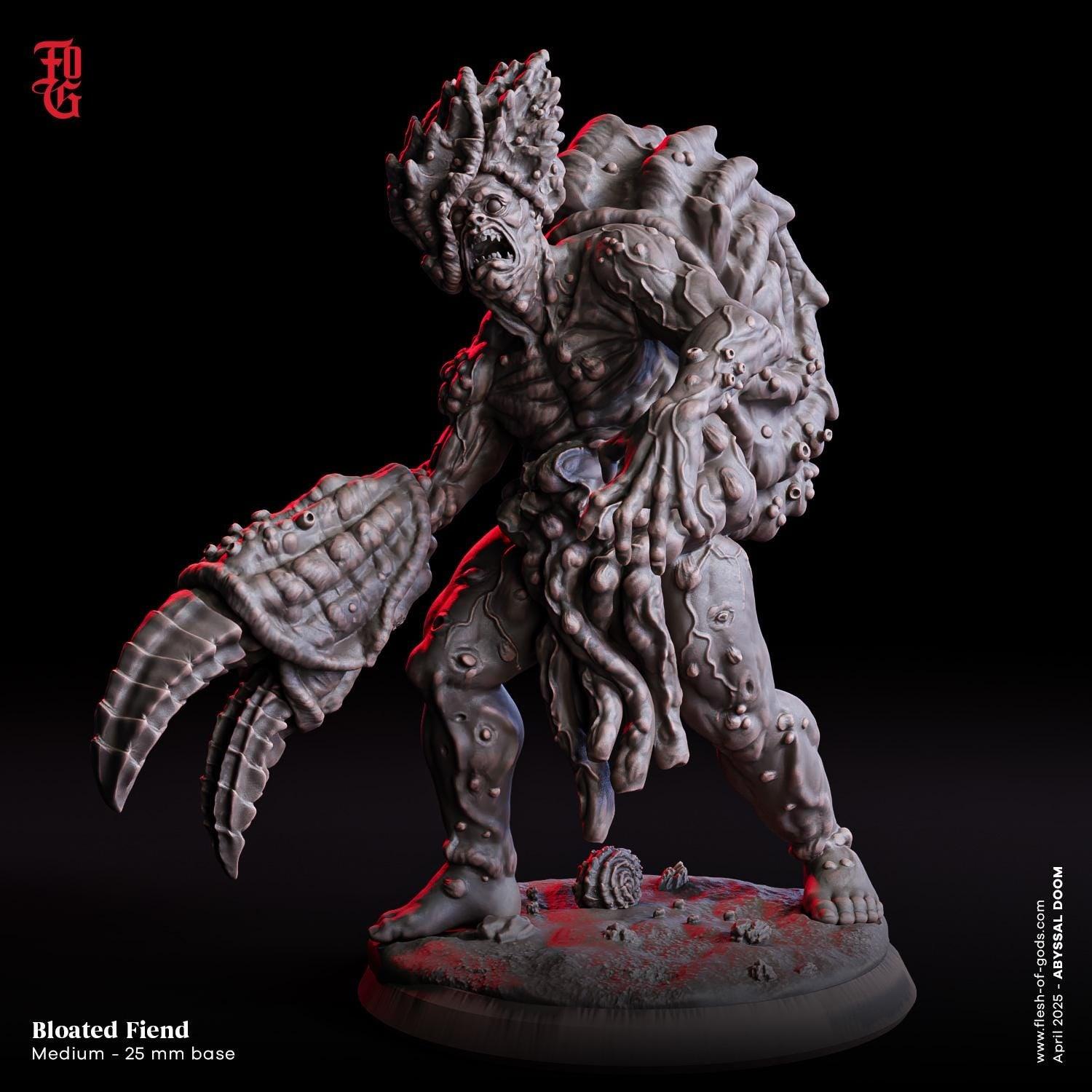 Bloated Fiend, Deep Sea Undead | Aquatic Monstrosity Miniature| 32mm Scale - Plague Miniatures