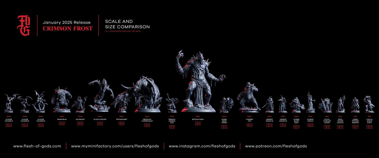 Blood Bear Miniature | Large Beast Monstrosity for DnD | 50mm Base - Plague Miniatures